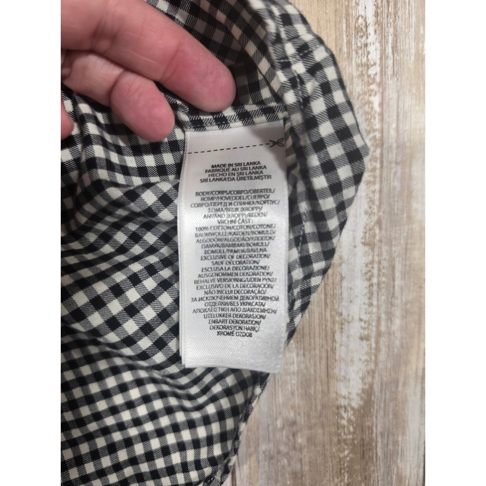 Ralph Lauren Mens Classic Fit Gingham Button Down Shirt Black White Large L - Picture 5 of 7